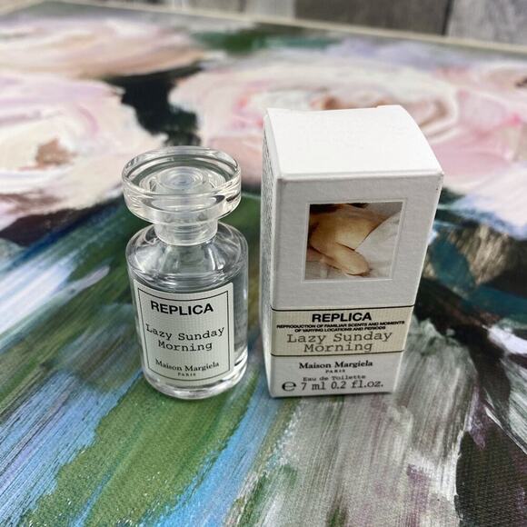 Replica by Mason Margiela Lazy Sunday Morning Delu Mini Fragrance 0.2 oz. New! - Picture 2 of 12